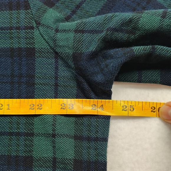 Polo Ralph Lauren Shirt Men's XL Green Blackwatch Plaid Custom Slim Fit Polo - Picture 10 of 16